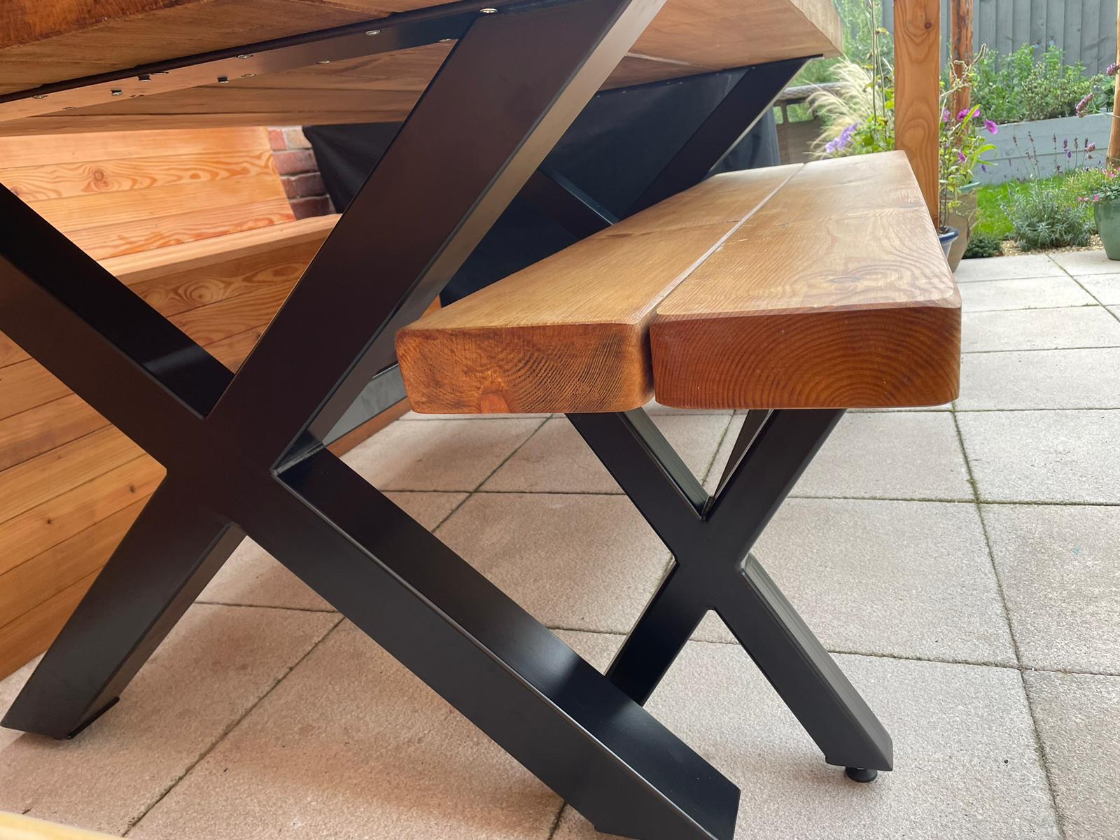 Chunky & Sturdy Outdoor Bench - Image 4